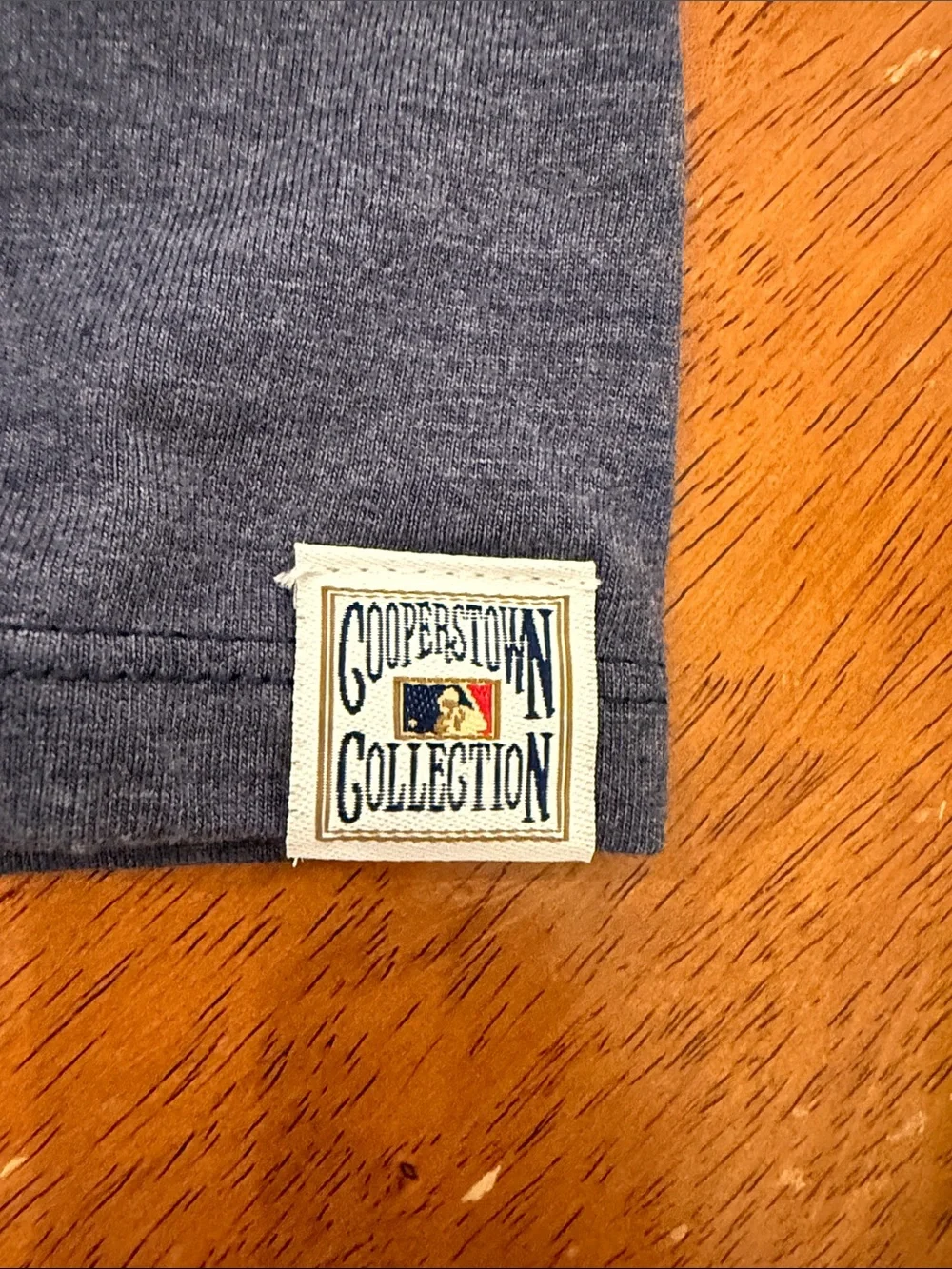 Nike Grey and Navy Chicago White Sox Raglan Tee xl cooperstown collection